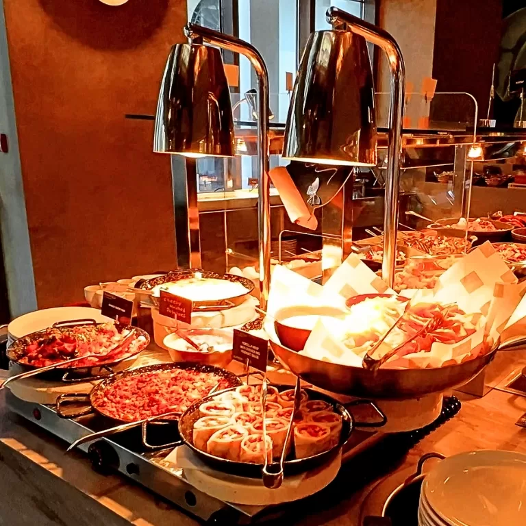 One small section of the huge breakfast buffet at the NYX