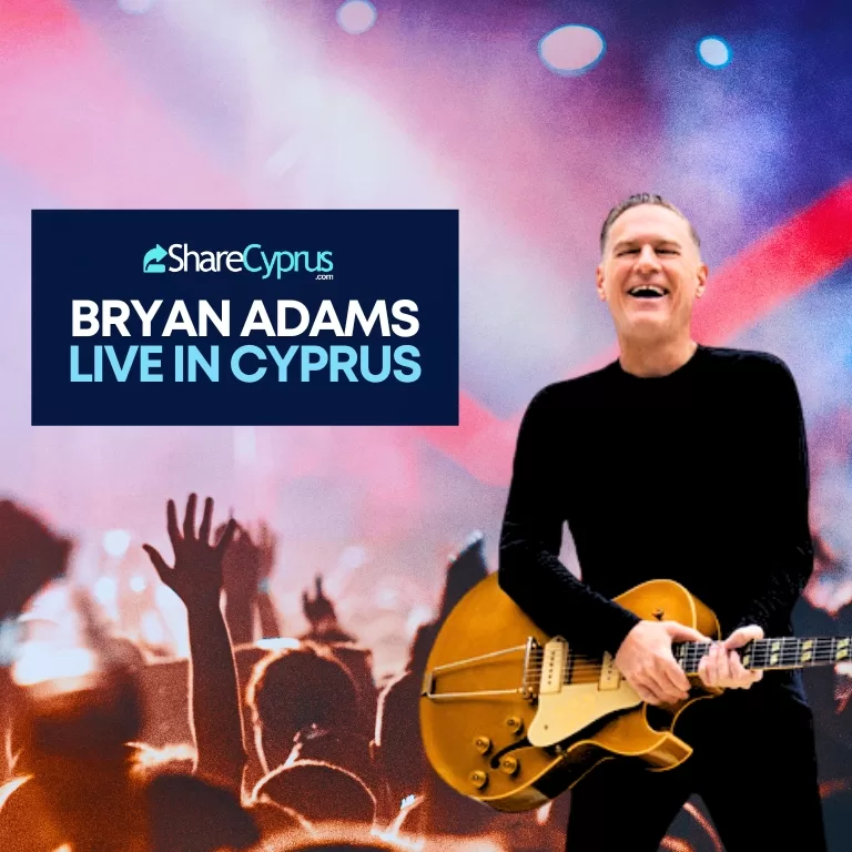Bryan Adams Cyprus 2024 - Helpful information about the Bryan Adams Concert in Cyprus in 2024.
