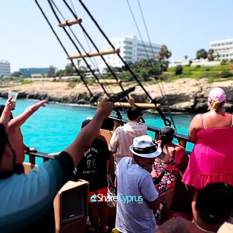 Take aim and fire! Fun and games for grown ups too on the Black Pearl Ayia Napa