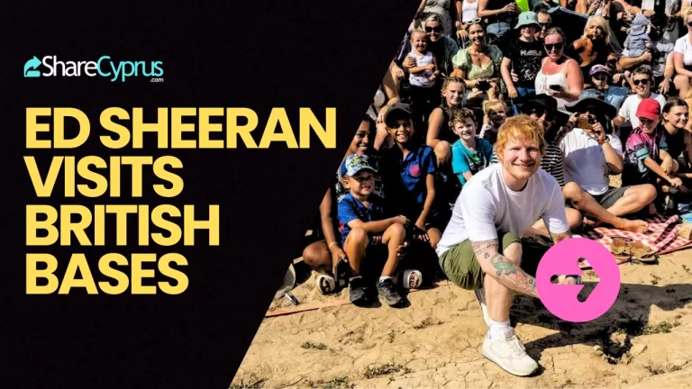 Ed Sheeran visits British troops in Cyprus - Click here to learn more