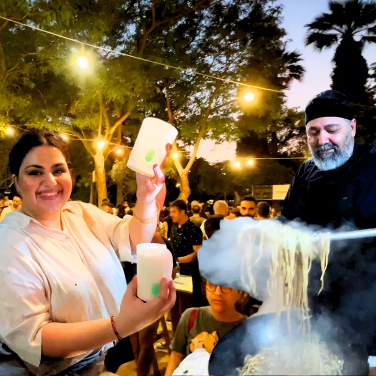 FORK FOOD MARKET NICOSIA CYPRUS - Street food in the Municipal Gardens in Nicosia.